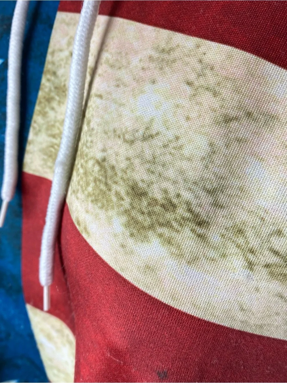 American Flag Hoodie Sweatshirt - Red, Blue & White
